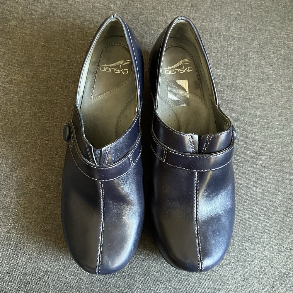 Dansko Professional Clog Shoes Leather Slip-On blue Womens Sz 41 - Picture 12 of 14